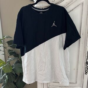 Jordan Brand T Shirt Mens Size 3XL Black & White Short Sleeve Jumpman Logo